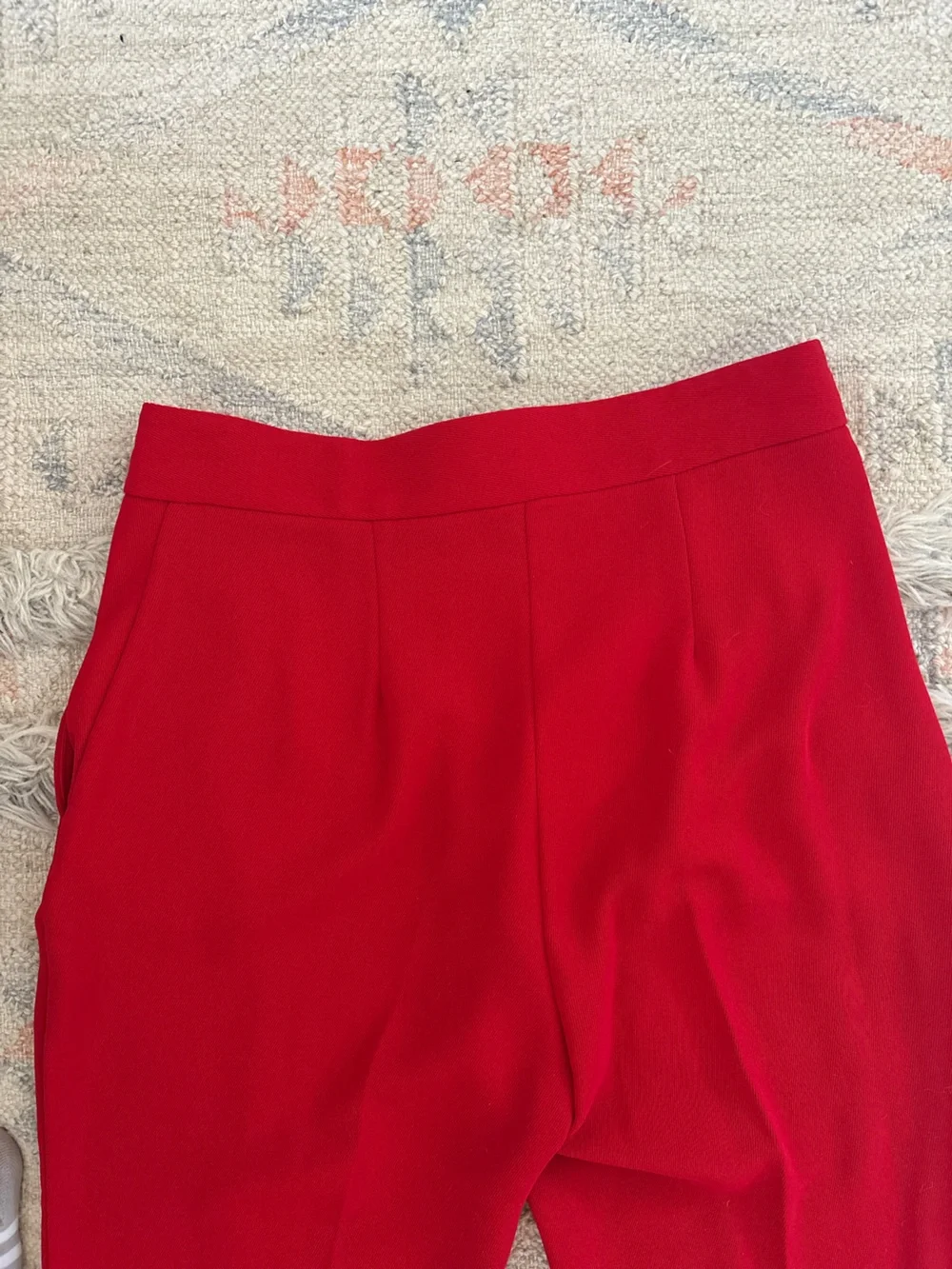 River Island Red Flare Trousers - Picture 3 of 4